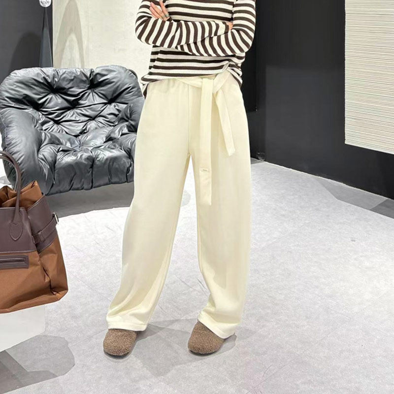 胖妹妹松紧腰阔腿长裤韩版大码女装宽松遮胯秋季款简约百搭休闲裤,淘宝优惠券,粉丝福利购,淘宝优惠卷