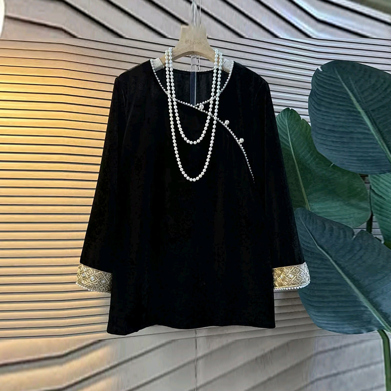 大码女装流苏毛毛底摆国风马甲拼色袖口圆领小衫胖MM暗花裤脚裤子,淘宝优惠券,粉丝福利购,淘宝优惠卷