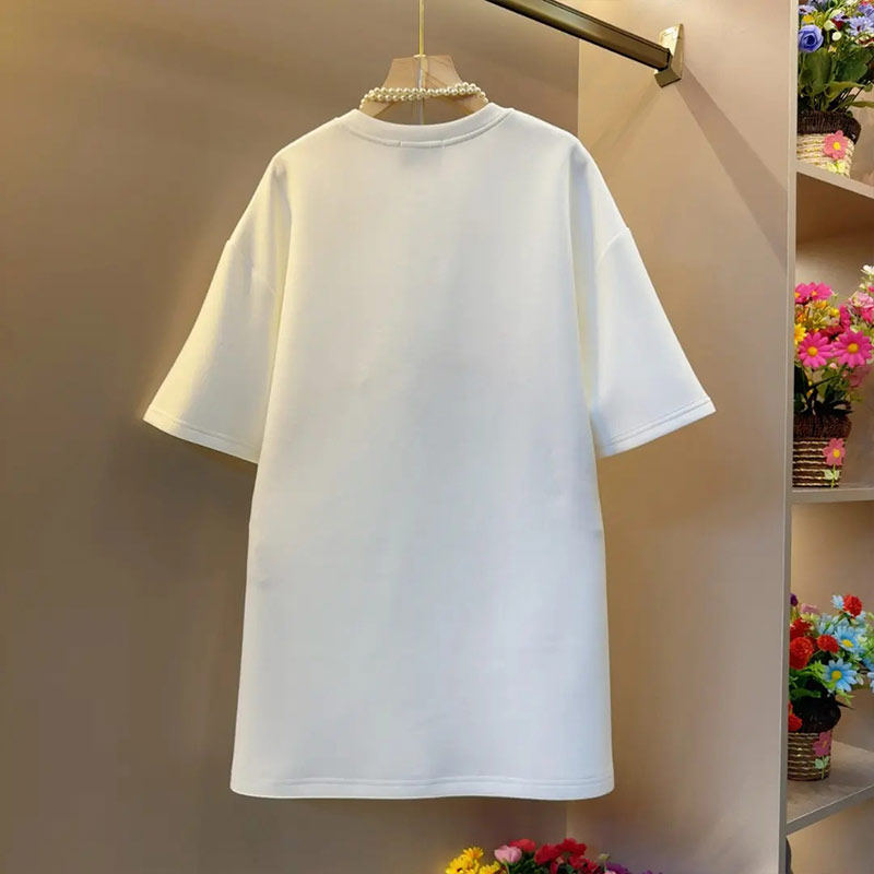 加肥彩色花朵图案短袖上衣胖妹妹2026新年款百搭减龄本命年T恤衫,淘宝优惠券,粉丝福利购,淘宝优惠卷