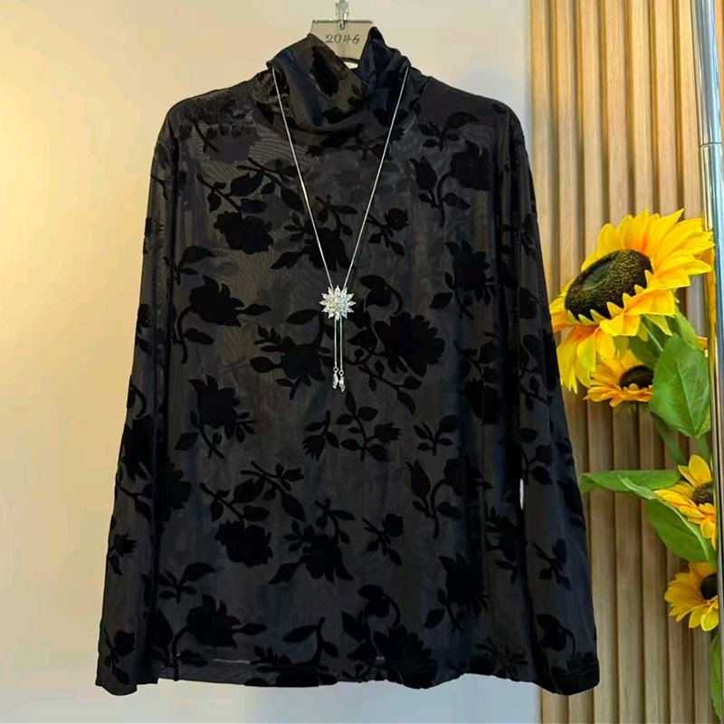 大码女装复古拼色花朵边盘扣毛毛马甲胖妹妹显瘦高领暗花长袖小衫,淘宝优惠券,粉丝福利购,淘宝优惠卷