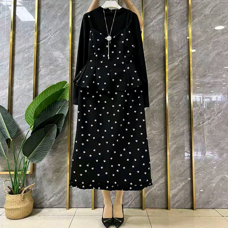 加大码女装收腰吊带背心半身裙胖妹妹气质轻熟风满身蝴蝶结两件套,淘宝优惠券,粉丝福利购,淘宝优惠卷