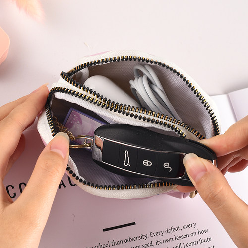 卡通双层硬币包大容量便携零钱包可爱小巧零钱袋钥匙多功能收纳包 - 图3