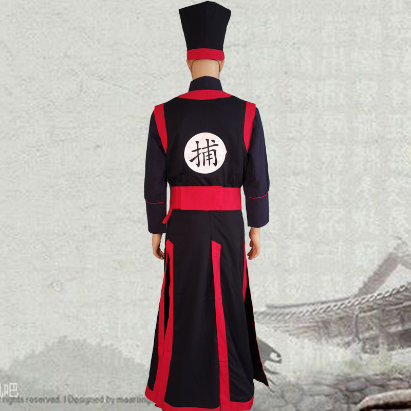 古装男款古代衙门捕快捕手捕头汉朝唐朝宋朝明朝清朝演出服装戏服