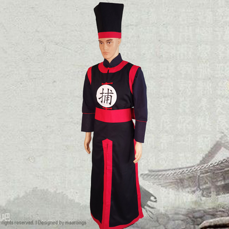 古装男款古代衙门捕快捕手捕头汉朝唐朝宋朝明朝清朝演出服装戏服