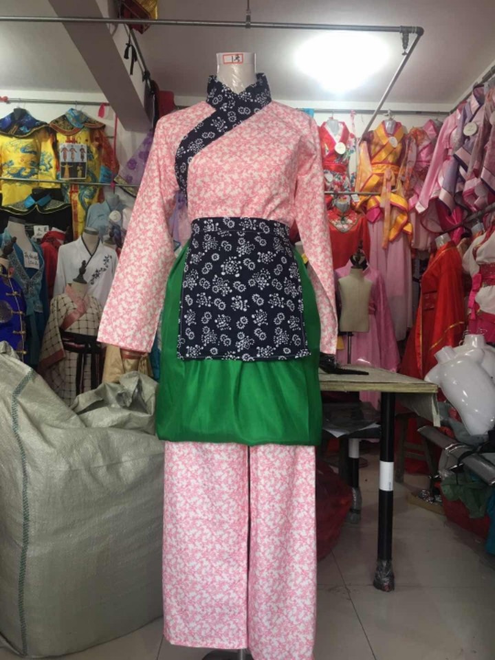 古装女汉服古代平民百姓服装村姑农妇年轻中老年妇人舞台演出服装