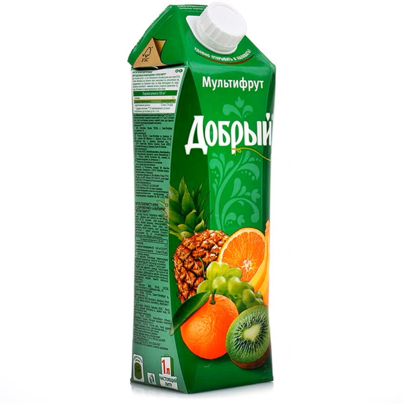 俄罗斯进口果汁善牌1L瓶装水蜜桃苹果樱桃葡萄混合口味纯果汁饮品 - 图3