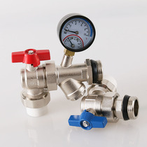 Ground Heating Water Distributor Ball Valve Valve Total Valve Angle Type PPR25 * 1 Outer Wire Filter Ball Valve Geothermal Cover Valve Full Copper