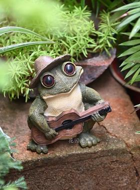 创意解压青蛙摆件桌面动物雕塑