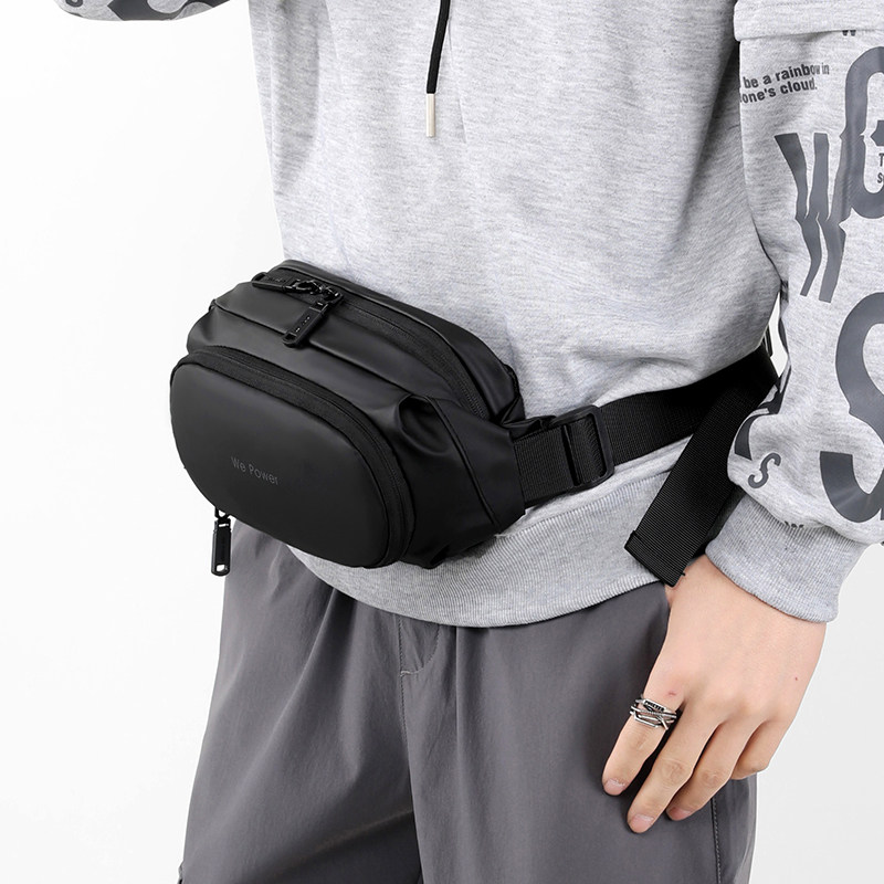 2024新款包包男士休闲尼龙防水多功能腰包胸包多隔层单肩包斜挎包,淘宝优惠券,粉丝福利购,淘宝优惠卷