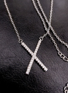 字母原创设计风锁骨链胡可同款