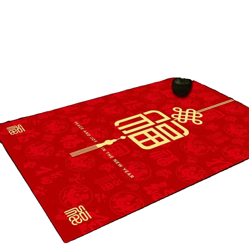 硅藻泥中式地垫门厅地垫耐脏红色门垫玄关地垫可裁剪防滑耐用喜庆,淘宝优惠券,粉丝福利购,淘宝优惠卷