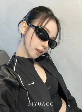 柳智敏同款黑色墨镜眼镜配饰女