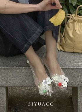 个性果冻鞋鞋花水晶鞋鞋扣鞋饰女
