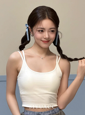 赵今麦同款蓝色蝴蝶结发夹女头饰