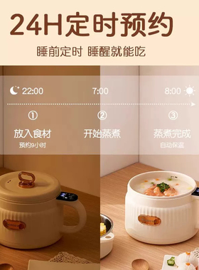 110V电煮锅多功能迷你电饭煲墨尔本美国加拿大留学生出国宿舍煎锅