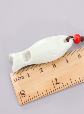 圣诞节陶瓷可吹响哨子项链饰品