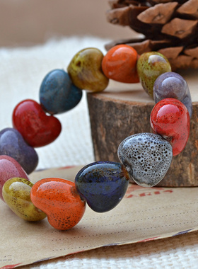 新品景德镇陶瓷珠子复