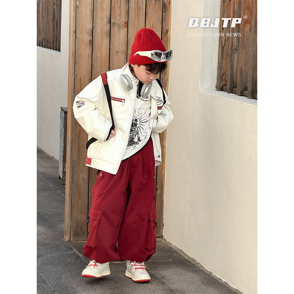 Q宝家童品8月新款 男童时尚工装裤春秋季裤子儿童韩系百搭休闲裤,淘宝优惠券,粉丝福利购,淘宝优惠卷