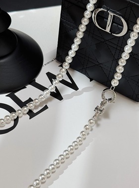 小众个性十字架澳白珍珠长项链