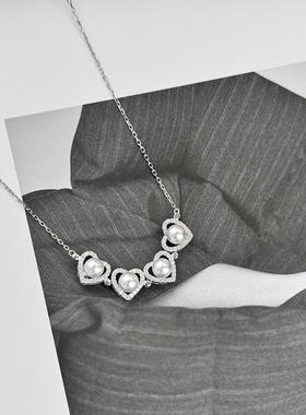 一款两戴珍珠项链多用可变调节