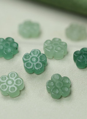 小巧百搭复古和田玉梅花手作DIY