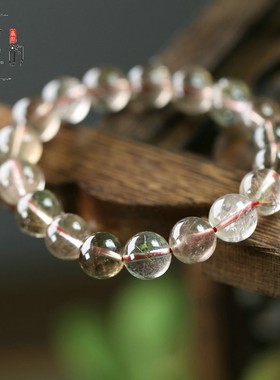 天然水晶发晶手串11mm