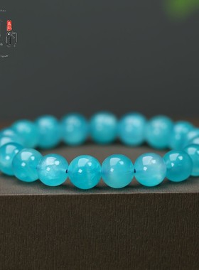 天然天河石圆珠10mm单圈手链