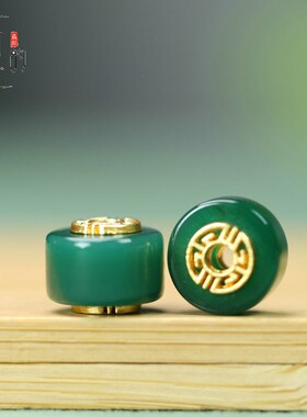 天然玛瑙扁圆桶珠12*8mm孔2.5mm