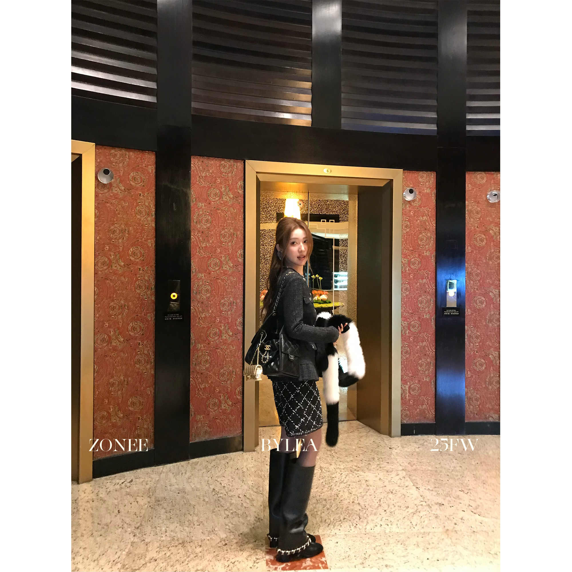 ZONEE/LEA宋亦雯 行走的人间小香 法式设计感菱格小香休闲短裤女,淘宝优惠券,粉丝福利购,淘宝优惠卷