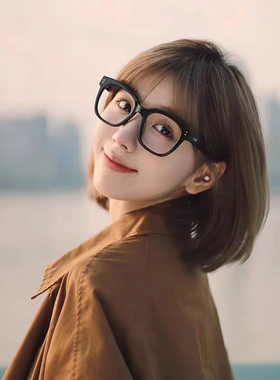 超轻TR近视个性韩版潮流素颜眼镜显瘦防蓝光可配度数男显脸小镜框