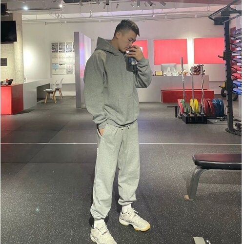 NIKE耐克男子春夏针织毛圈速干运动休闲束脚宽松卫裤长裤 FZ0225 - 图2