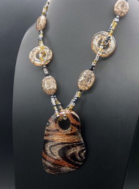 欧美复古个性贝壳形状毛衣链