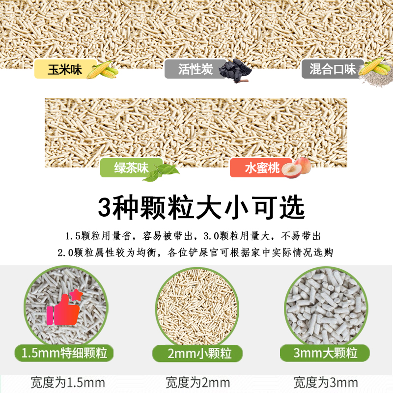 正品LOVECAT GOLD猫砂玉米绿茶豆腐小颗粒6L单包2.5kg除臭无尘 - 图0