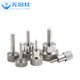 Stainless steel hand-tight screw roller head with buffered rubber head