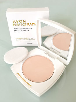 Avon Pure White Powder 10g Setting Powder Concealer even Skin Complexion White Natural Long-lasting Oil Control Waterproof Oily Skin