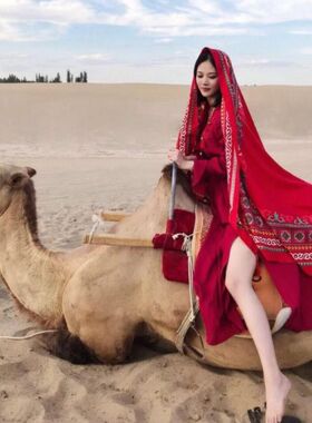 春夏流苏度假风女棉麻围巾
