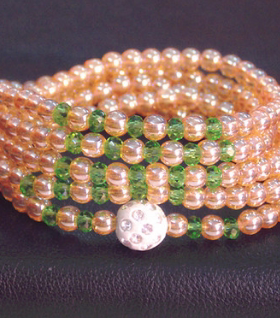 民族风琥珀多圈不褪色礼品金手链