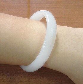 扁条玻璃阿富汗玉手镯