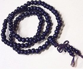 黑色款木质佛珠手链