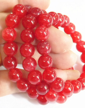 女士韩版天然红玛瑙玉石水晶手链