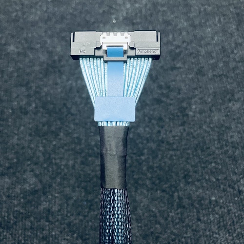 安费诺AMPHENOL MCIO 16X转2*MCIO 8X 5.0转接线 - 图1