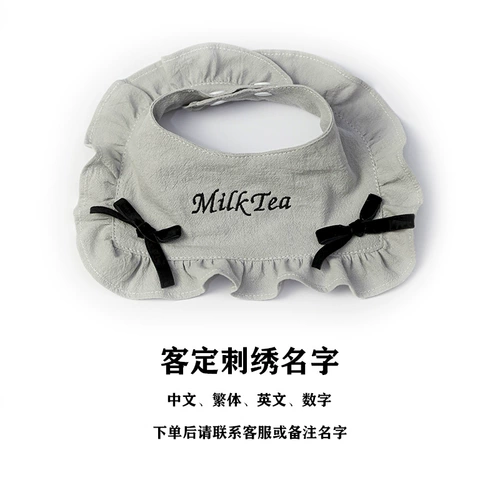 Нагрудник, милый шарф, шейный платок, аксессуар, делается под заказ, с вышивкой