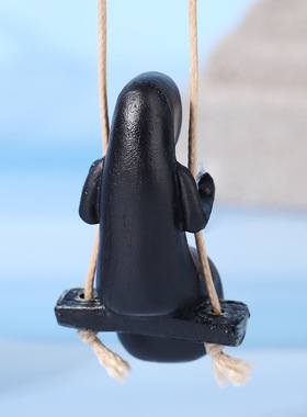 可爱无脸男荡秋千带绳挂件