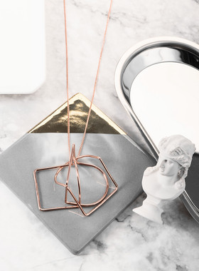 几何欧美ins长款毛衣链包邮