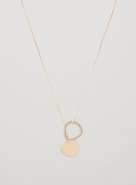 金色不规则拉丝项链包邮