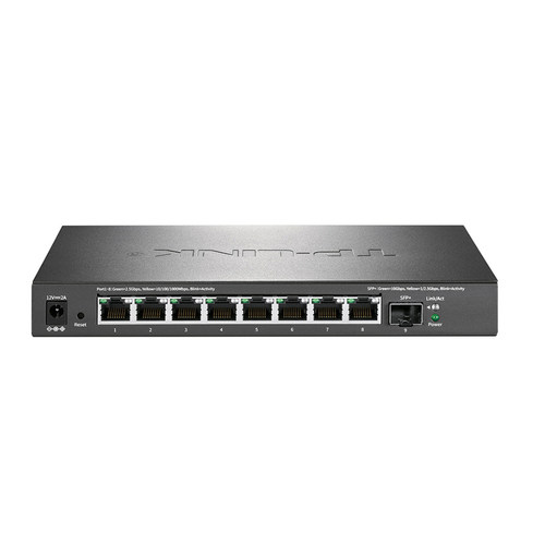 普联TP-LINK TL-SE2109 1光8电2.5G云管理交换机万兆光口SFP+端口汇聚镜像链路聚合Web网管型VLAN网络监控QoS - 图0
