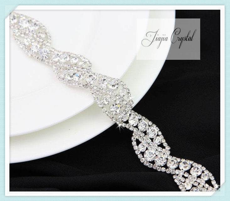 热销 铜底手缝花式水钻链合集diy服装婚纱礼服腰链鞋饰手工材料,淘宝优惠券,粉丝福利购,淘宝优惠卷