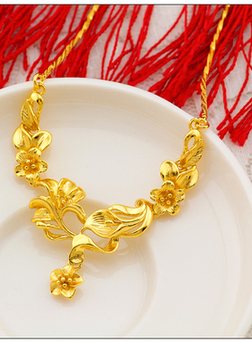 郁金香新娘配饰项链包邮