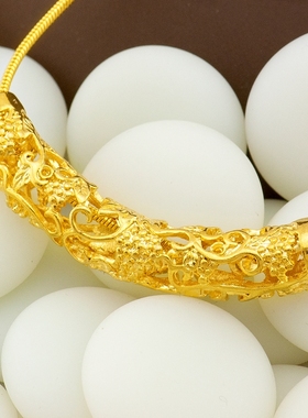 越南沙金吊坠生肖花朵生日礼物