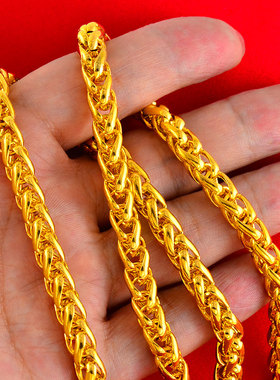 沙金马鞭链男女嘻哈风项链